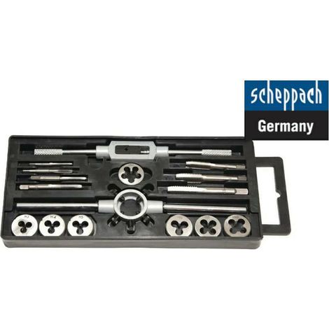 Gewindewerkzeugset Scheppach 16 Teile M3 bis M12 Metall Holz