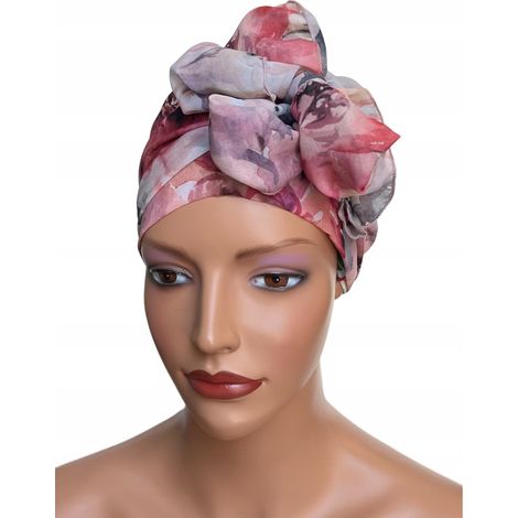Pañuelo para la cabeza de mujer Maja 354, un turbante vaporoso, también después de la quimioterapia. (1/5)