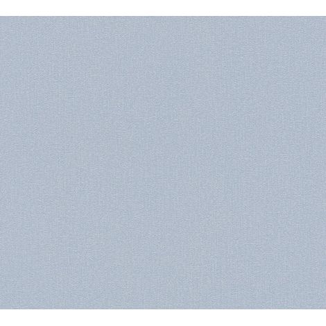 Papier peint uni AS Création, couleur unie attrayante, intissé, bleu, 10,05 m x 0,53 m (1/5)