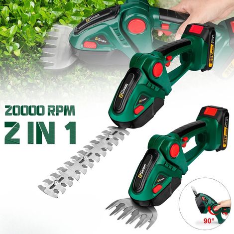 2 en 1 taille-haie électrique 20000 tr/min tondeuse à gazon domestique portable ciseaux de jardin outil électrique pour Makita 18V batterie broche, Sans batterie (1/5)