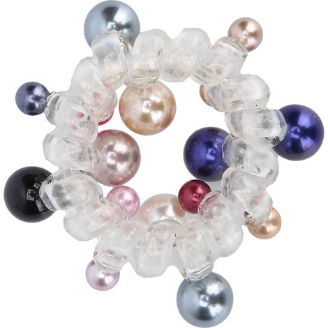 Attaches à cheveux colorées avec perles spirales pour téléphone - Cadeau original pour femme (1/5)
