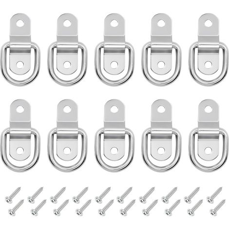 10pcs anneau arrimage,anneau de remorquage universel Pour les remorques, les camions, les véhicules récréatifs, les bateaux, les motos, etc-Y1-D Ring-10X (1/5)