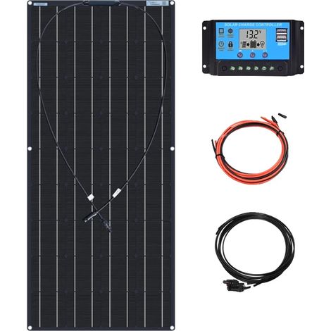 Panneau Solaire, Design Flexible, Haute Efficacité, Kit 120W (1/2)
