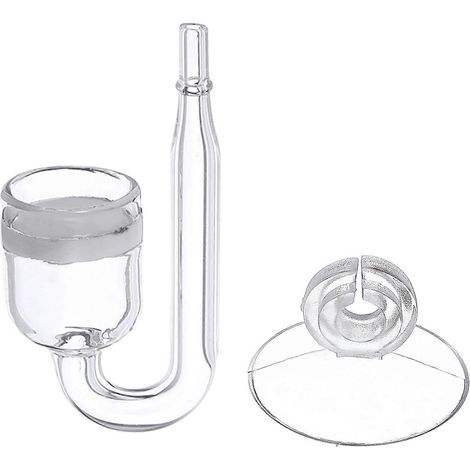 Aquarium CO2-Diffusor aus hochtransparentem Glas zur Erhöhung der CO2-Sättigung