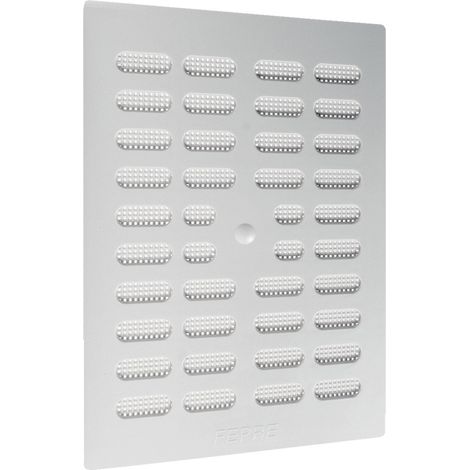 Rejilla atornillar con cierre 20x30 cm plastico blanco