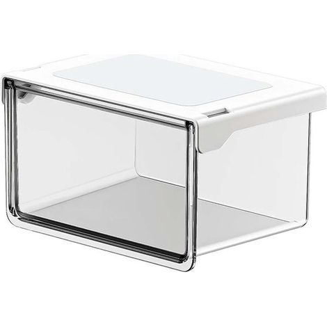 Cajas de almacenamiento transparentes apilables，cajones transparentes，contenedores de almacenamiento de gran capacidad，carteras y lavandería (1/5)