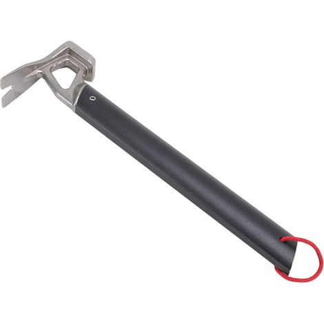 Marteau de Camping en Acier Inoxydable, Tête en Corne de Bœuf, Manche en Aluminium, Grande Résistance pour Piquets de Tente, Extérieur Noir