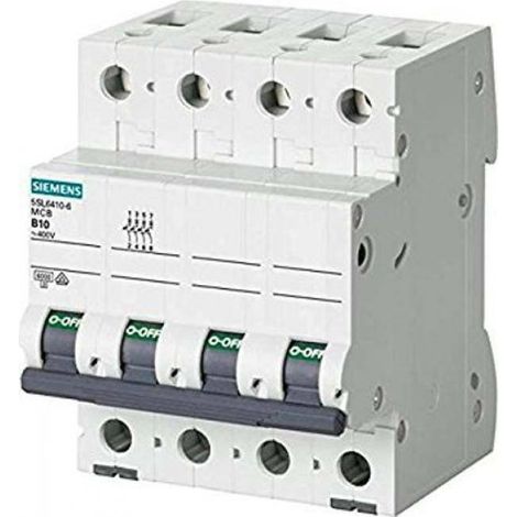Leistungsschalter Siemens 4P 25A 6kA Typ C, für 4 Module