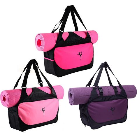 Sac de Transport pour Tapis de Yoga Imperméable Grande Capacité - Sac Sport Fitness (1/5)