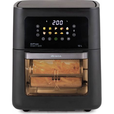 Ariete 00C464100AR0 freidora Sencillo 12 L Independiente 1800 W Freidora de aire caliente Negro (1/4)