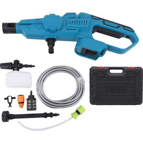 Nettoyeur haute pression sans fil compatible avec la batterie BL1840, machine à laver portative 250 bars avec buse 6 en 1 pour le nettoyage de la voiture et du jardin.