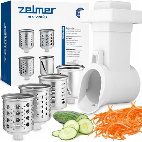 Zelmer ZMMA086W Küchenmaschinenzubehör in Weiß und Edelstahl (1/5)