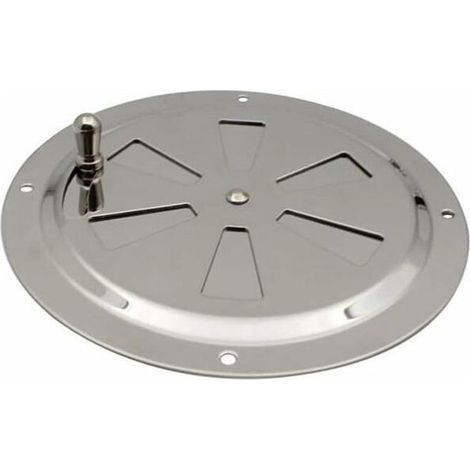 Grille de ventilation ronde en acier inoxydable 316 – Résistante à la corrosion – Diamètre 125mm – Installation rapide pour salles de bains et cuisines (1/5)