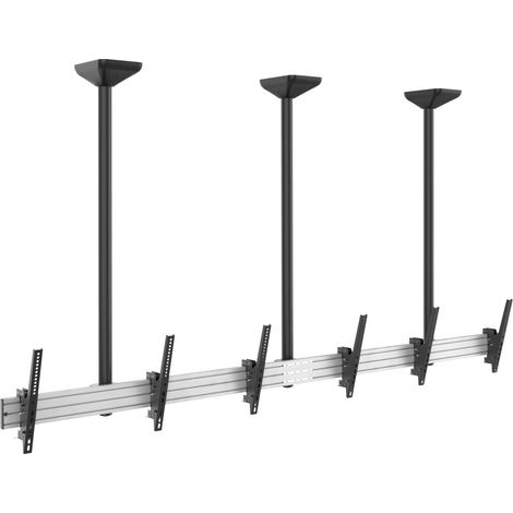 Equip 650374 Supporto TV a parete 127 cm (50") Nero, Argento (1/4)