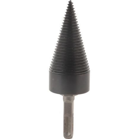 Foret à bois fendeur, pointe conique pour fendre bûches, manche carré 42mm (1/5)