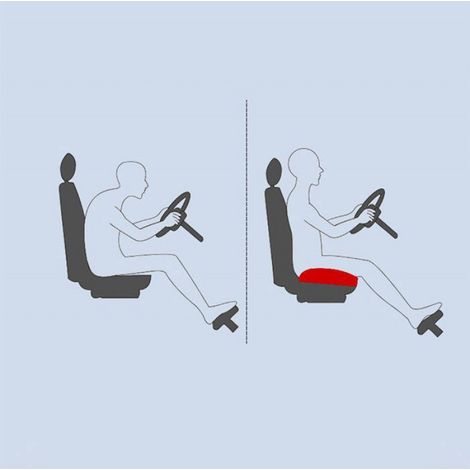Siège rehausseur de voiture pour adultes, coussin de siège ergonomique et confortable (1/4)