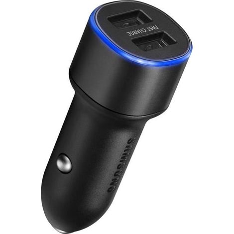 Chargeur Voiture - Samsung - Universel - 2 Ports USB - 2A - Noir (1/4)