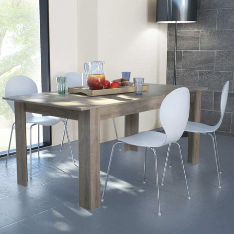 TAVOLO GEMMA ALLUNGABILE 160/200 X 90 X H75 CM ROVERE CHIARO (1/5)