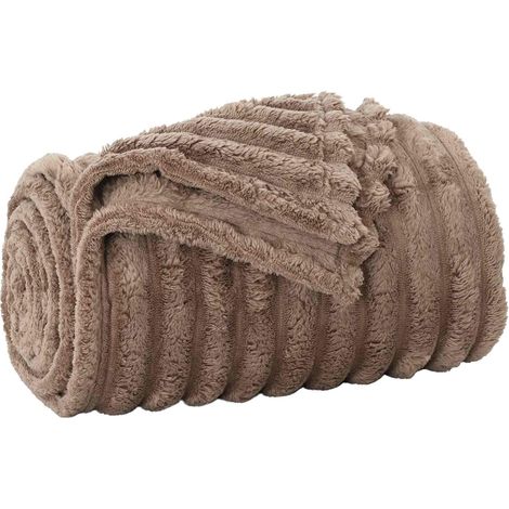 Coperta Cammello 150 x 130 cm Panno vidaXL