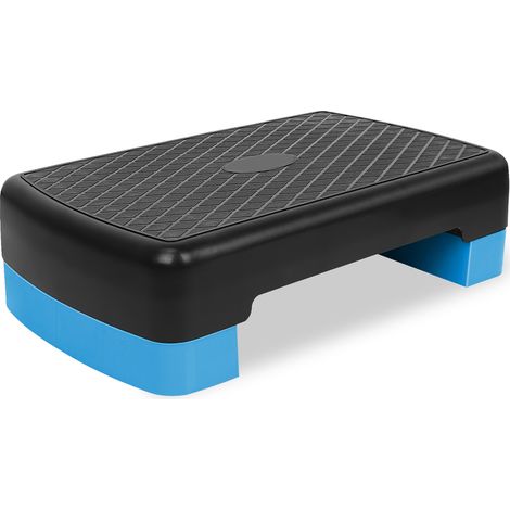 Plateforme Step Aérobic Ajustable en Hauteur 45,7 cm, Support Jusqu'à 149,7 kg, Antidérapante Bleu (1/5)