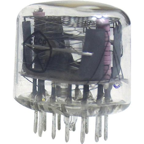 In-12 IN12 Tube lumineux à point décimal numérique Tube lumineux à symbole Horloge lumineuse Nixie Horloge numérique LED pièce de bricolage (1/5)