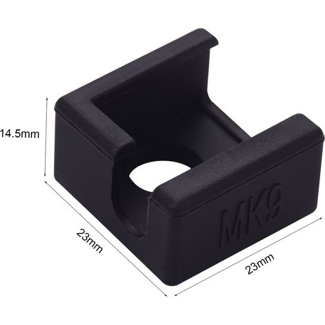 Lot de 3 coques de protection en silicone MK9 Hotend pour bloc chauffant compatible avec Creality Ender 3 Pro 5 CR-10 10S S4 S5 Anet A8 imprimante 3D (1/5)
