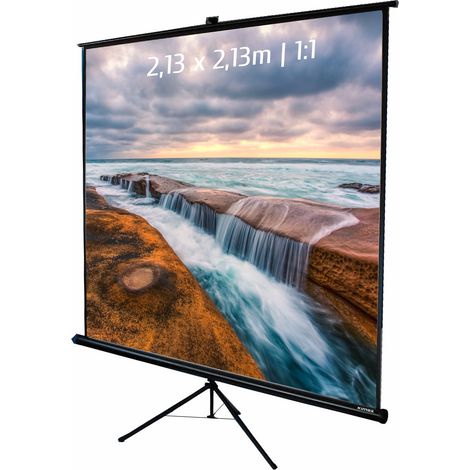 Ecran de projection trépied 2,13 x 2,13m - Format 1:1