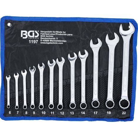 BGS juego de llaves combinadas 6-22 mm 12 piezas - 1197 (1/4)