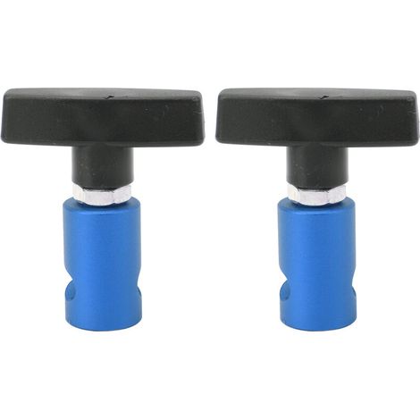 Jeffergarden 2 pièces pince de Support de levage pince de jambe de force de capot et étrier de bougie d'allumage outil 2 en 1 pour capot de voiture hayon bleu-DOU