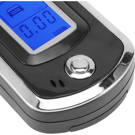 Alcoomètre Digital Mini Portable AT6000 Éthylotest Professionnel avec Écran LCD et 20 Embouts (1/5)