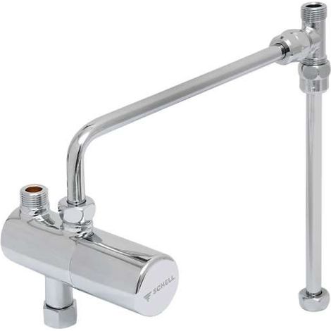 SCHELL Eckventil Thermostat Set chrom mit Verrohrungsset 09 410 06 99