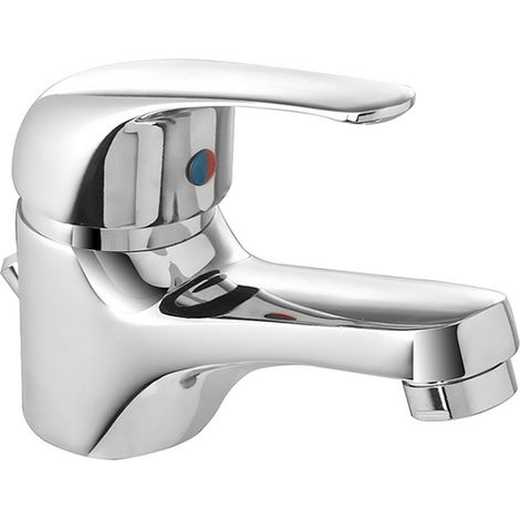 Miscelatore per lavabo con piletta automatica in ottone cromato Kant (1/2)