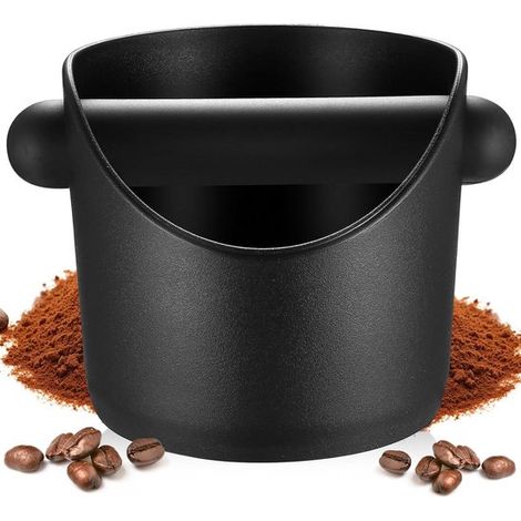 Caja dispensadora de posos de café,contenedor de café,cajón para posos de café,con base antideslizante (negra) (1/5)
