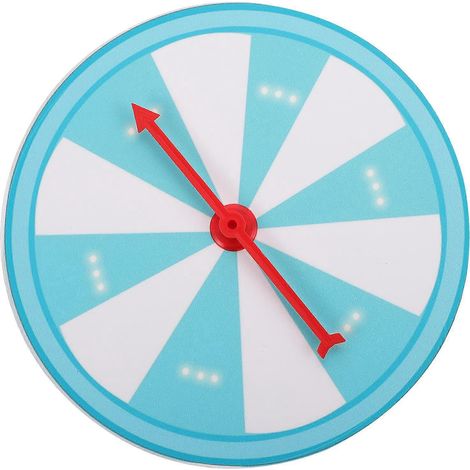 Roue de loterie rotative et modifiable (1 pièce) - Accessoire de fête amusant et créatif-20x20cm-Blue