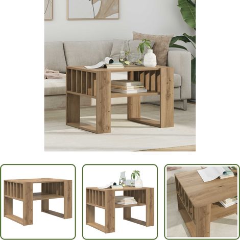 Wohnzimmertisch -  Couchtisch Artisan-Eiche 66 x 49,5 x 45 cm Holzwerkstoff (1/5)
