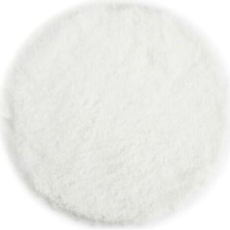 White Round Faux Fur Soft and Fluffy Chair Cushion - Modern Living Room Decoration - 40 x 40 cm (1/5)