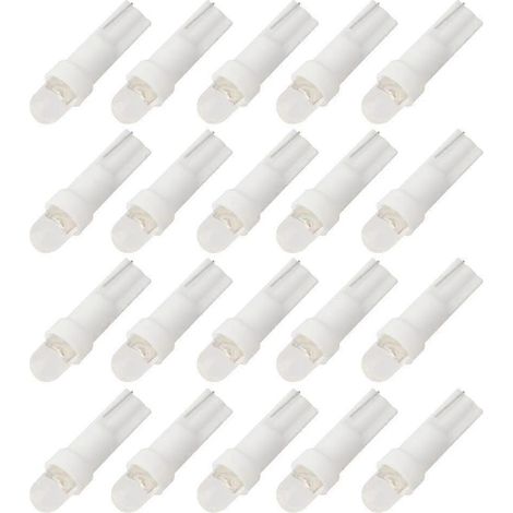 Lot de 20 ampoules LED T5 12V pour éclairage intérieur de voiture (tableau de bord). (1/5)