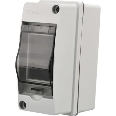 Coffret électrique étanche IP65 2 modules – Boîtier de jonction ABS de surface – Installation murale pour environnements difficiles (1/5)