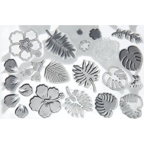 Leichte, transparente Silikonstempel für Kartenbasteln, Scrapbooking und Journaling (1/5)