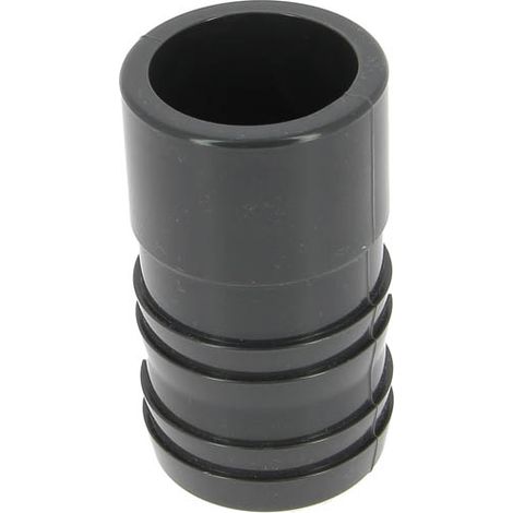 Embout PVC pression à coller mâle Ø50 cannelé Ø50