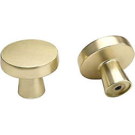Poignées de porte brossées, poignées de tiroir champignon dorées, poignée de meuble à un trou (1/4)