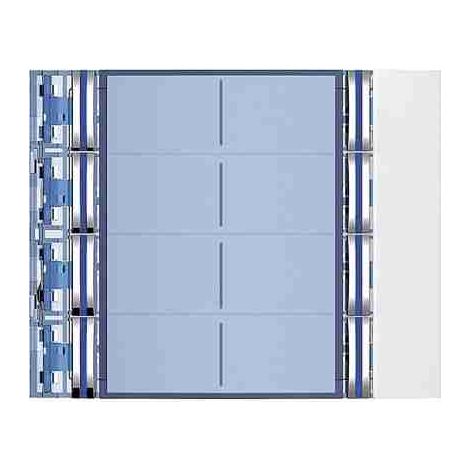 BTI352182 Frontale 8 pulsanti su colonna doppia finitura Allwhite