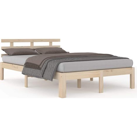 Maison Exclusive - Massivholzbett ohne Matratze 120x200 cm (1/5)