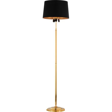 Lampada da terra Egida oro nero con cristalli 3xE27 Jupiter (1/2)