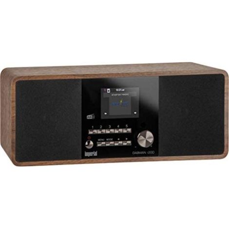 DABMAN i200 Multifunktionales Stereo-Radio Dab+ / FM/Internet Holzoptik (1/5)