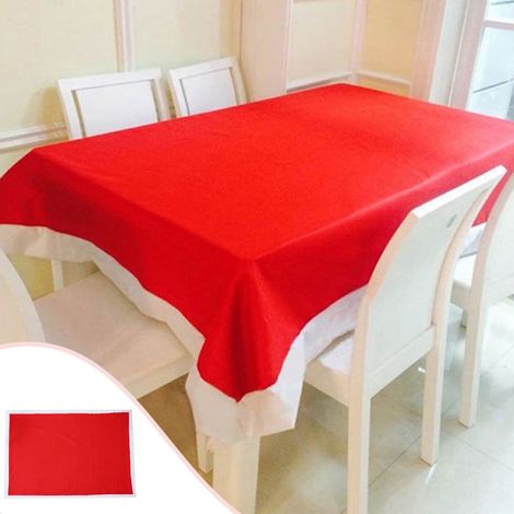 Nappe De Table - Motif Noël - 178 x 132 cm - En Non Tissé - Pour Décoration Festive Intérieure - 1 Pièce