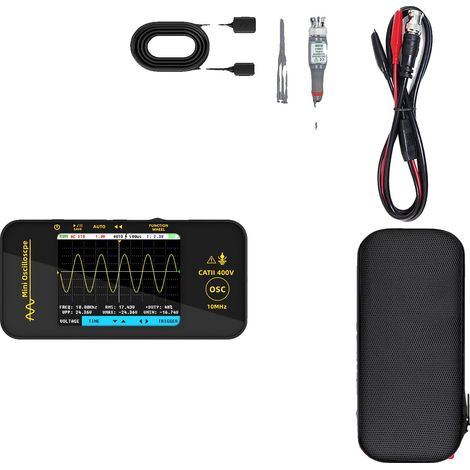 Osciloscopio digital, pantalla LCD de 3,2”, ancho de banda de 10 MHz, OT3 (1/2)