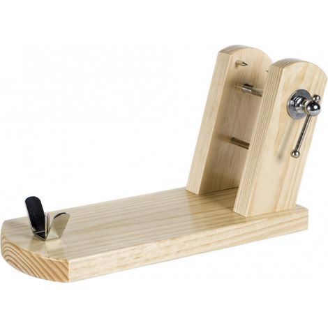 Schinkenhalter aus naturlackiertem Holz, Rioja-Kiefer 4091 Buarfe