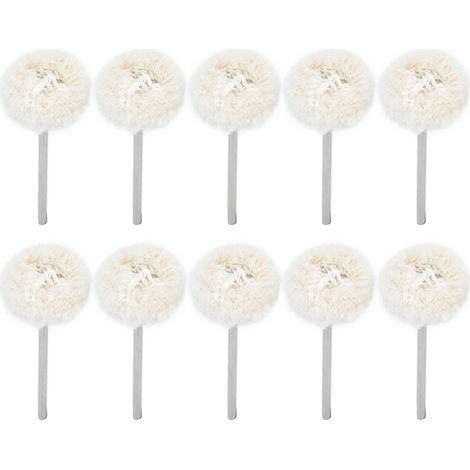 10 pièces Roues de Polissage en Coton pour Dentaire, Bijoux et Montres - Kit de Perceuse (1/5)