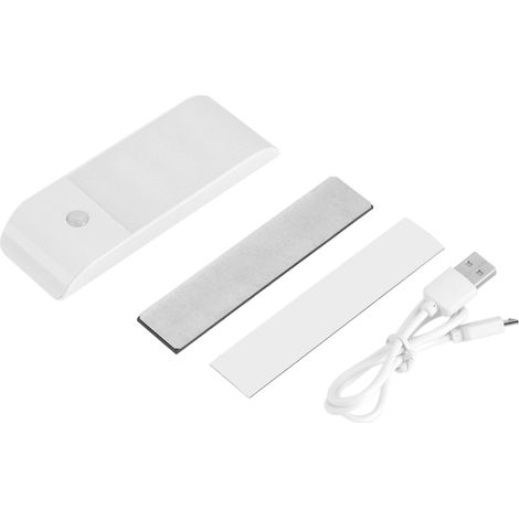 Veilleuse Led Usb Avec Capteur Pir Et Lumière Pour Placard Escalier Couloir - 12 Leds Blanc Chaud (1/5)